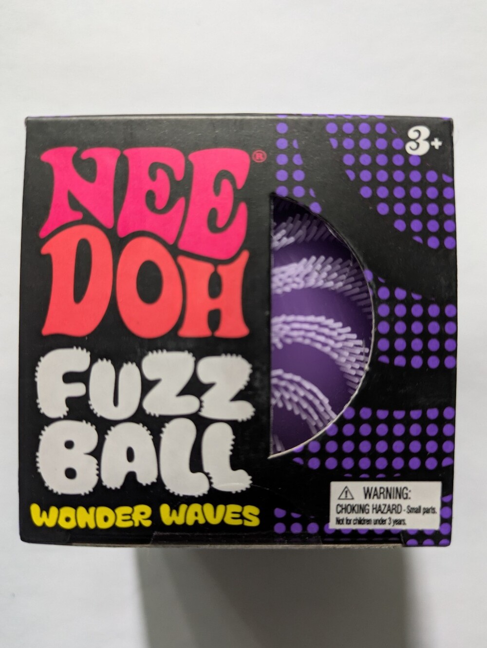 Schylling Nee Doh Fuzz Ball Wonder Waves, Purple, Squeeze Toy Authentic